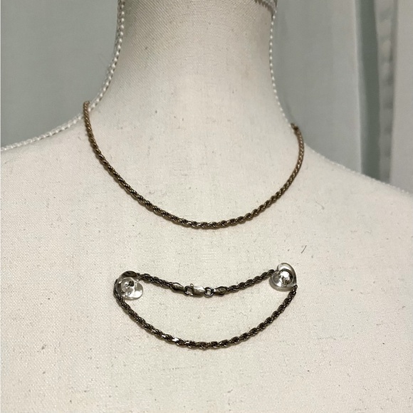 Silver necklace and bracelet set, very good condition - Picture 4 of 5